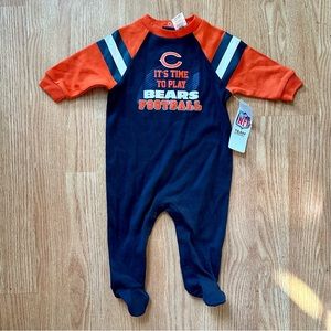 NFL Team Apparel Chicago Bears “It’s Time To Play Bears Football” 1 Piece 3-6M